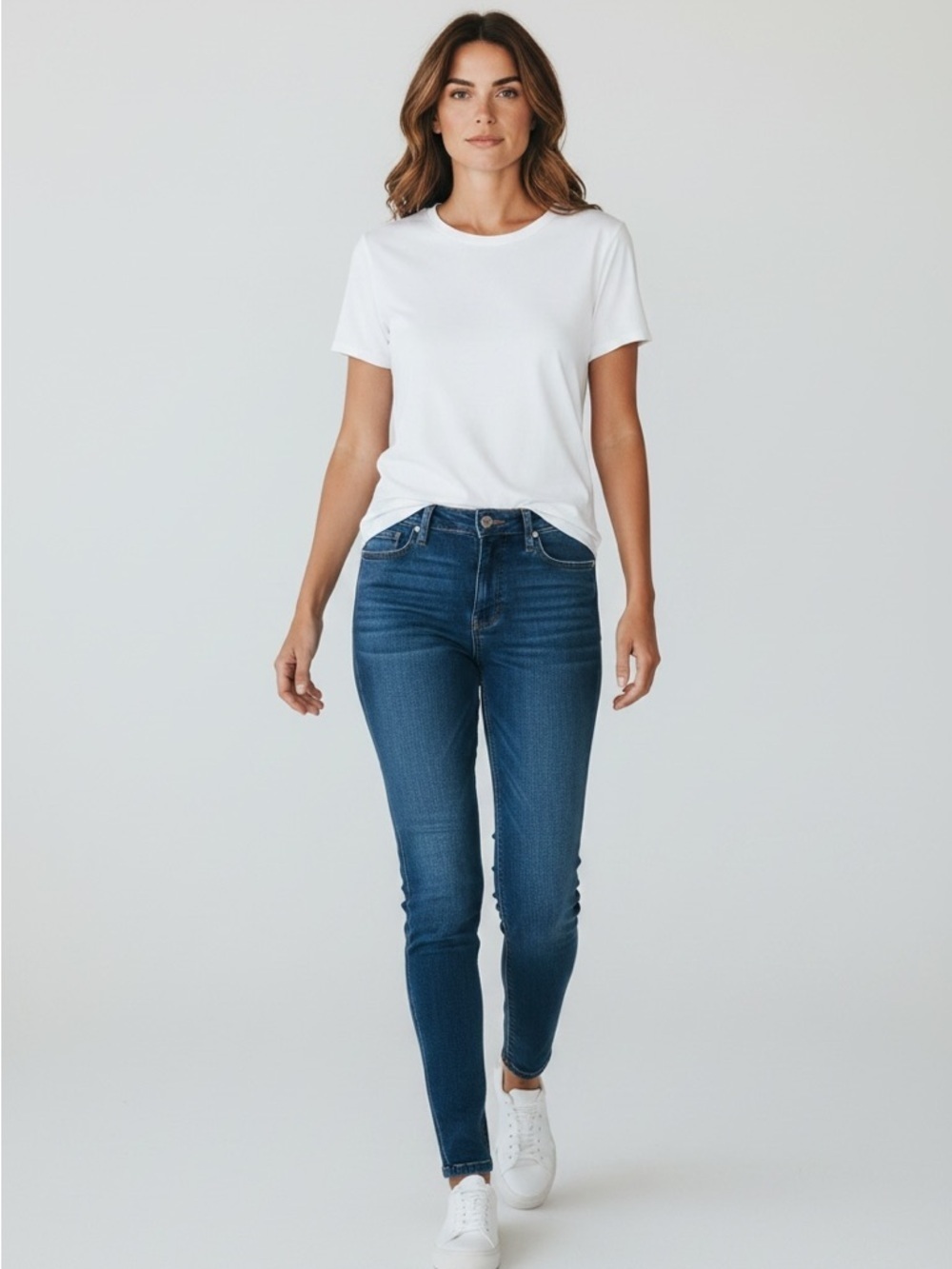 Judy Blue Medium Wash Skinny Jeans 5 Pocket Womens Size 25 Denim Stretch Casual